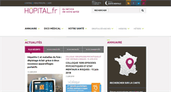 Desktop Screenshot of hopital.fr