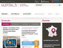 Tablet Screenshot of hopital.fr